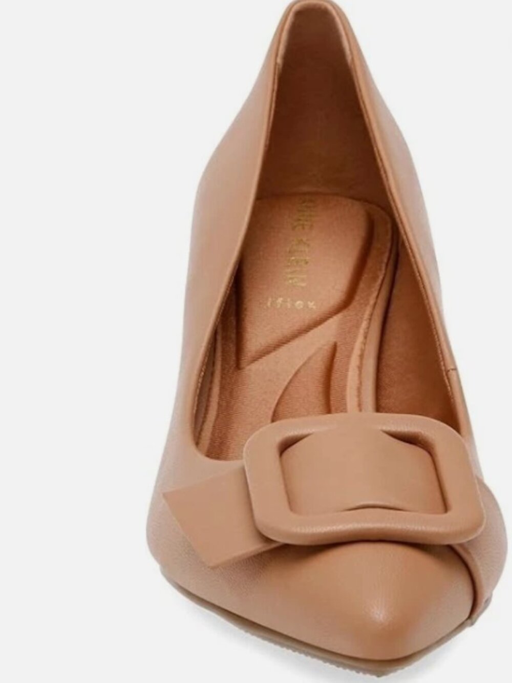 NEW Anne Klein Tan Baretta Pointed Toe Block Heel Pumps (8.5)